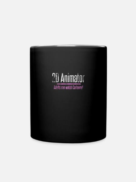 2D Animator Animation Animation Gift Idea - Full Colour Mug - black