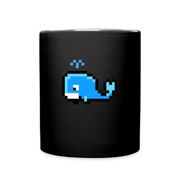 Wal - Tasse einfarbig - Schwarz - Vorne