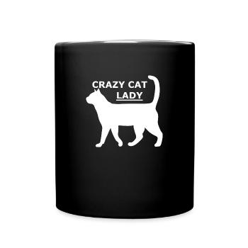 Crazy Cat Lady - Full Colour Mug - black - Front
