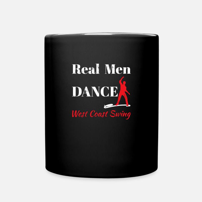 Cadeaux WCS West Coast Swing de Real Men - Mug uni - noir