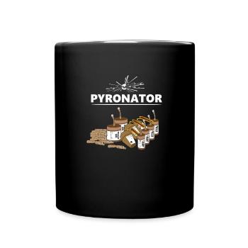 PYRONATOR Feux d'artifice Pyro - Mug uni - noir - Devant
