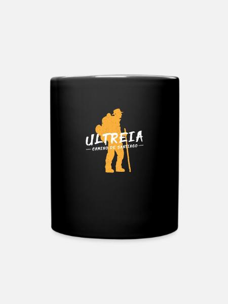 Camino de Santaigo. Chemin de Compostelle, T-shirt Ultreia - Mug uni - noir