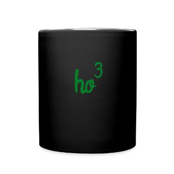 ho3 weihnachten christmas spruch funny lustig chem - Tasse einfarbig - Schwarz - Vorne