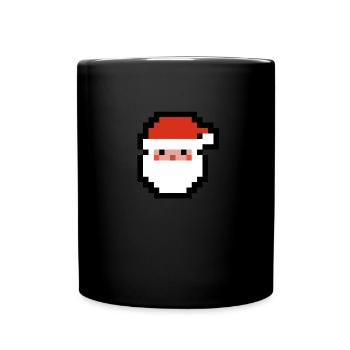 cute Santa Claus - Full Colour Mug - black - Front