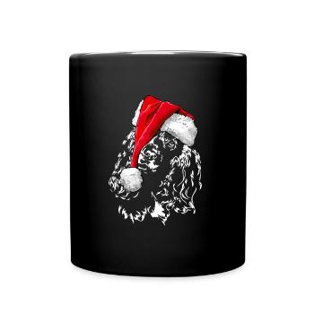 Bonnet de chien de Noël COCKER SPANIEL Wilsigns - Mug uni - noir - Devant
