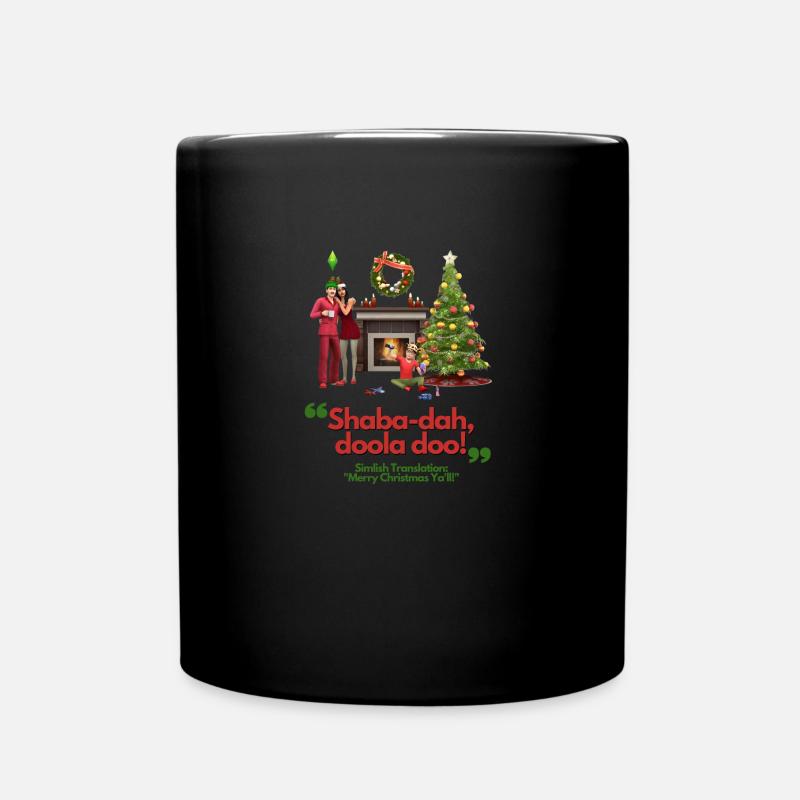 Ein simlish Christmas - Die Sims Weihnachtspullover - Tasse einfarbig - Schwarz