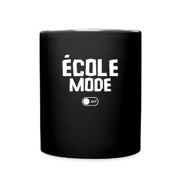 école mode off - Mug uni - noir - Devant