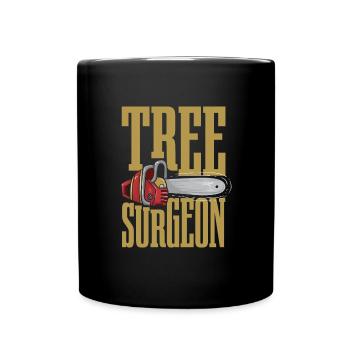 Chirurgien d’arbre Drôle d’arboriculteur Bûcheron Bûcheron - Mug uni - noir - Devant