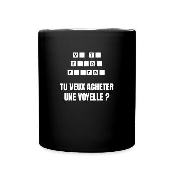 va te faire - Mug uni - noir - Devant