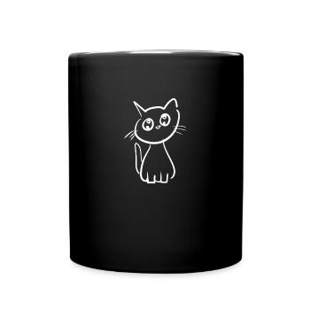 Cat animal cute pet small - Full Colour Mug - black - Front