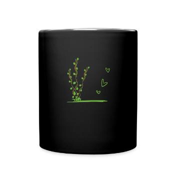Plant Nature Symbol Leaves - Full Colour Mug - black - Front
