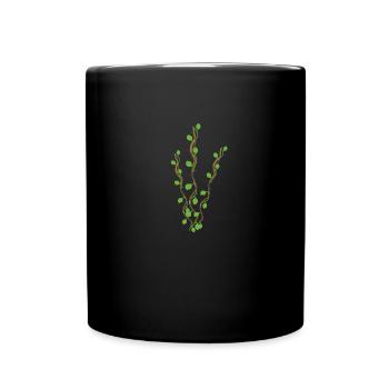 Symbole de la plante Nature Branches Feuilles - Mug uni - noir - Devant