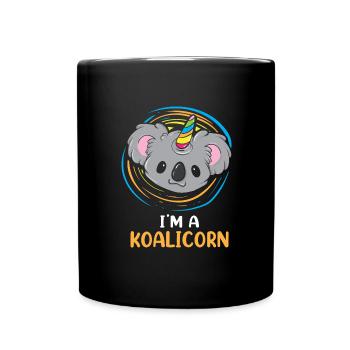 I'm A Koalicorn Funny Koala Unicorn Animal - Tasse einfarbig - Schwarz - Vorne