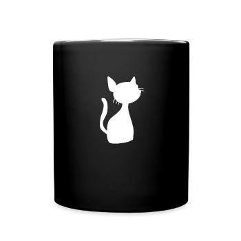 Symbole Chat Animal Animal de compagnie - Mug uni - noir - Devant