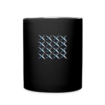 crosses pattern cross - Full Colour Mug - black - Front