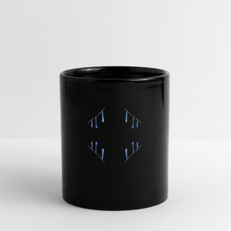 blue pattern drop Full Colour Mug
