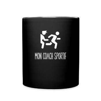 mon coach sportif - Mug uni - noir - Devant