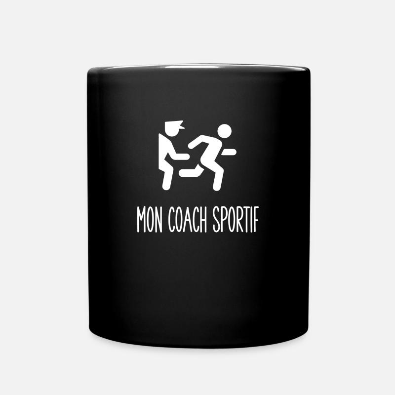 mon coach sportif - Mug uni - noir