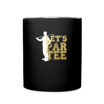 golf Let s par tee - Full Colour Mug - black - Front