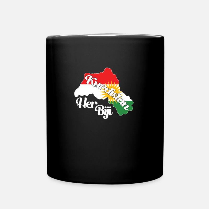 Her biji Kurdistan - Tasse einfarbig - Schwarz