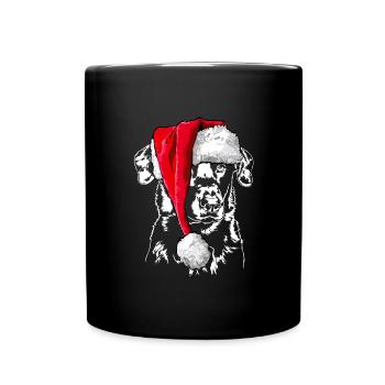 Santa BEAUCERON Chiens de Noël Wilsigns - Mug uni - noir - Devant