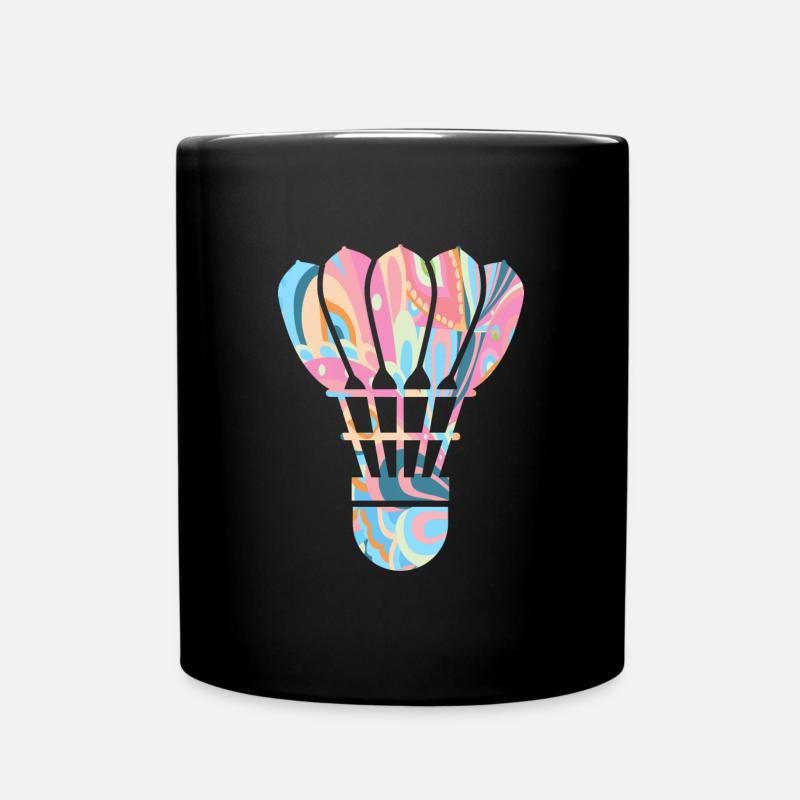 Badminton Player Design Filles Badminton - Mug uni - noir