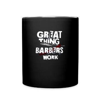 Super chose que les barbiers travaillent 2 - Mug uni - noir - Devant