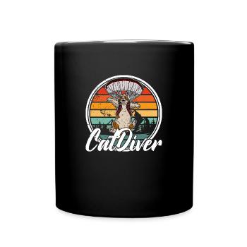 Freefly Catdiver Skydiving Skydiver paraglider - Tasse einfarbig - Schwarz - Vorne
