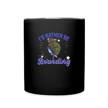 Snowboarder Snowboarding reptile snow skiing - Tasse einfarbig - Schwarz - Vorne