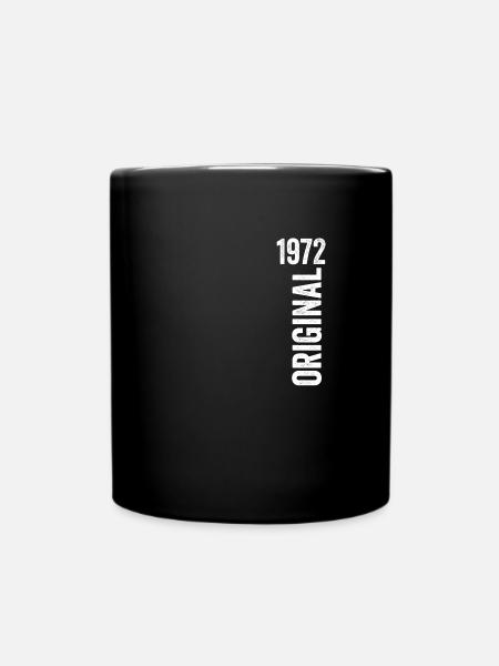 1972 Original Geburtstagsgeschenk 1972 - Tasse einfarbig - Schwarz