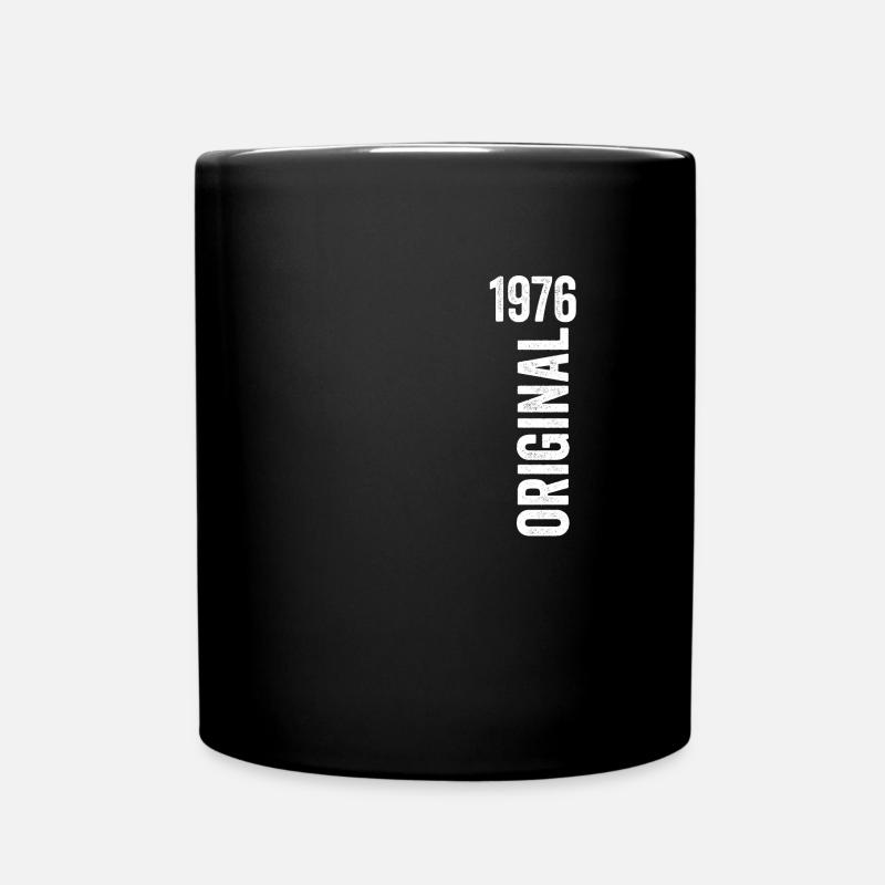 1976 Original Geburtstagsgeschenk 1976 - Tasse einfarbig - Schwarz