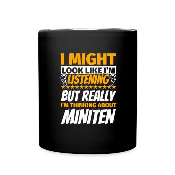 Miniten cadeau amusant - Mug uni - noir - Devant