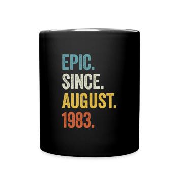 40 Years Epic Since August 1983 40th Birthday - Full Colour Mug - black - Front