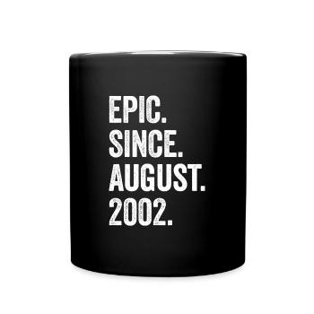 21 Years Epic Since August 2002 21st Birthday - Full Colour Mug - black - Front