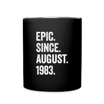 40 Years Epic Since August 1983 40th Birthday - Full Colour Mug - black - Front