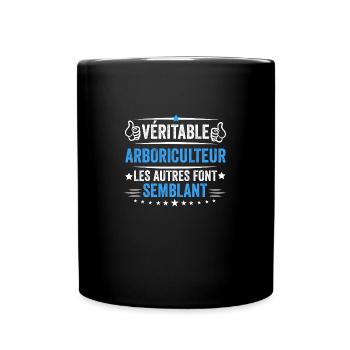 T-shirt Arboriculteur idée cadeau Arboriculteur - Mug uni - noir - Devant
