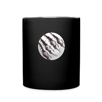 Wolfs Mond - Tasse einfarbig - Schwarz - Vorne