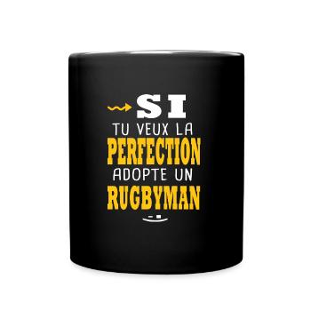 Rugby joueur de rugby équipe homme club rugby - Mug uni - noir - Devant