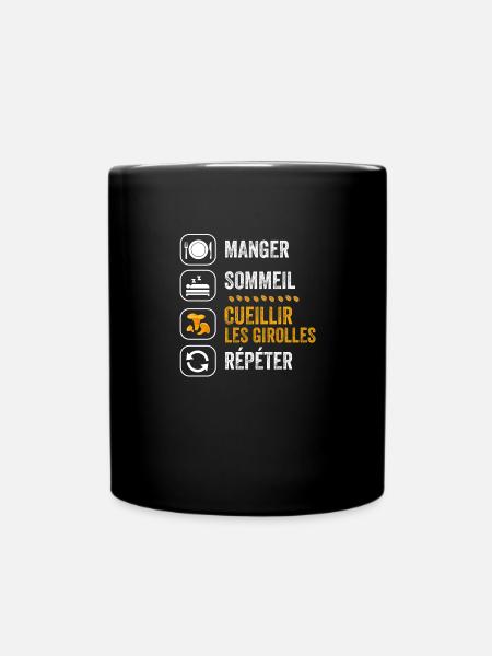 cueillette des girolles cadeau champignon girolle - Mug uni - noir