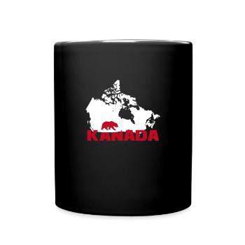 Ours sauvage du Canada - Mug uni - noir - Devant