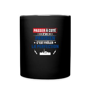 Idée cadeau pour un Parisien - Mug uni - noir - Devant