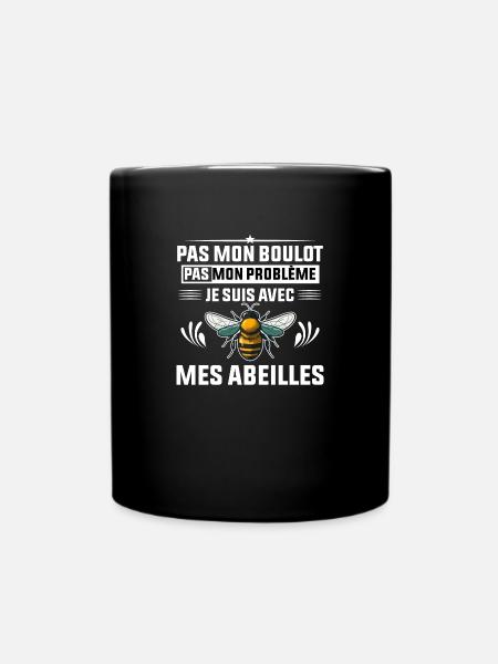 Abeille Humour Apiculture Apiculteur Cadeau Drôle - Mug uni - noir