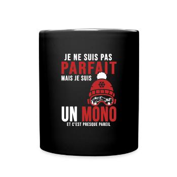 Ski moniteur mono parfait humour coach - Mug uni - noir - Devant
