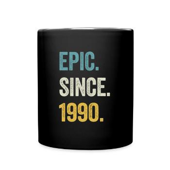 34 Years Old Epic Since 1990 34th Birthday - Full Colour Mug - black - Front