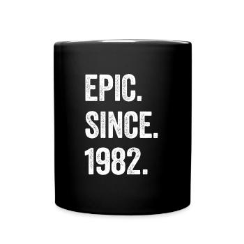 42 Years Old Epic Since 1982 42nd Birthday - Full Colour Mug - black - Front