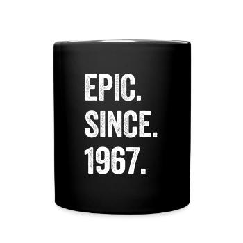57 Years Old Epic Since 1967 57th Birthday - Full Colour Mug - black - Front