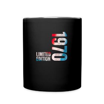 1970 Limited Edition 1970 Geburtstagsgeschenk - Tasse einfarbig - Schwarz - Vorne
