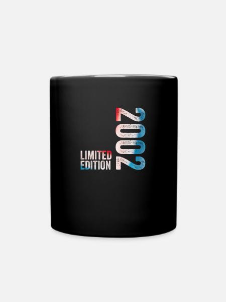 2002 Limited Edition Birthday Gift 2002 - Full Colour Mug - black