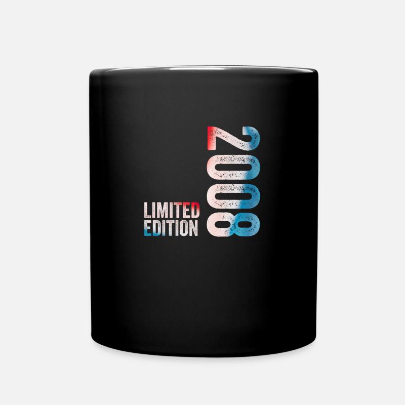2008 Limited Edition Geburtstagsgeschenk 2008 - Tasse einfarbig - Schwarz