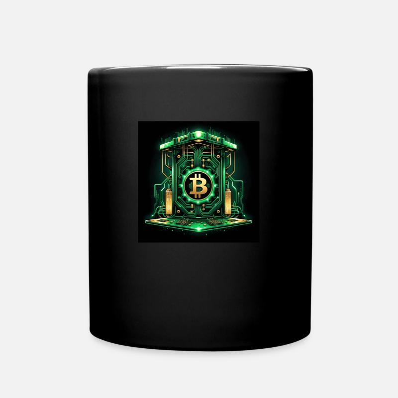 Bitcoin Crypto Crypto to the Moon Gift Vault - Full Colour Mug - black